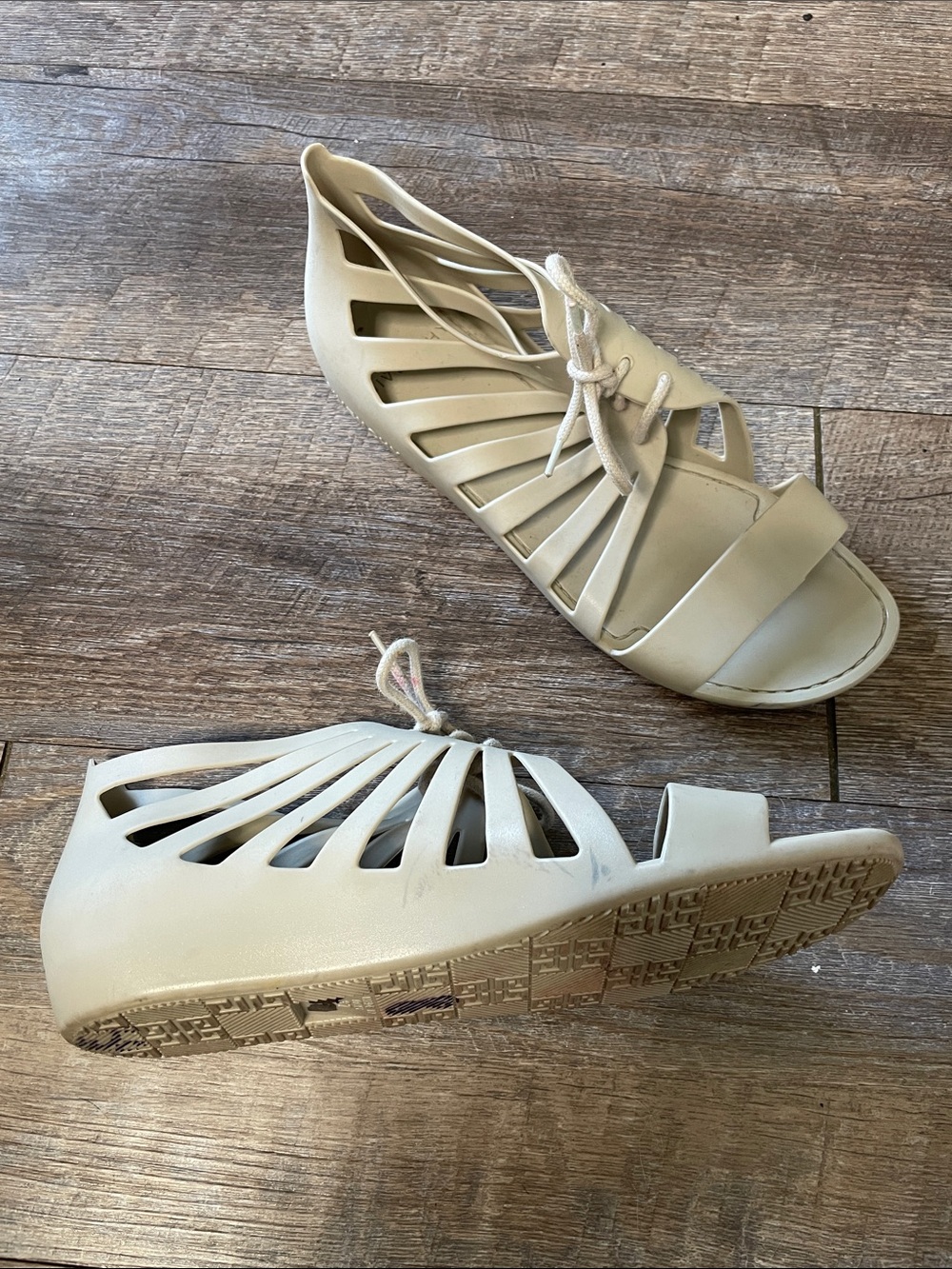 Givenchy Rubber Jelly Cut Out Sandals
